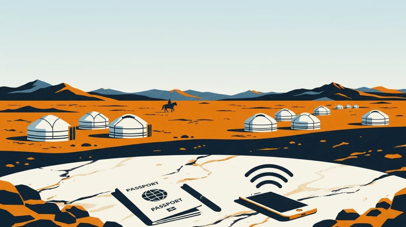 Illustration Mongolei