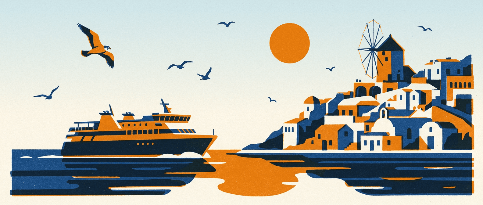 Greek Islands illustration
